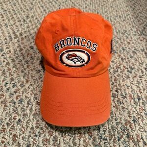 Vintage Orange Denver Broncos NFL Logo Athletic Hat